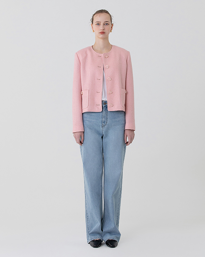 Plain Wide Denim Pants