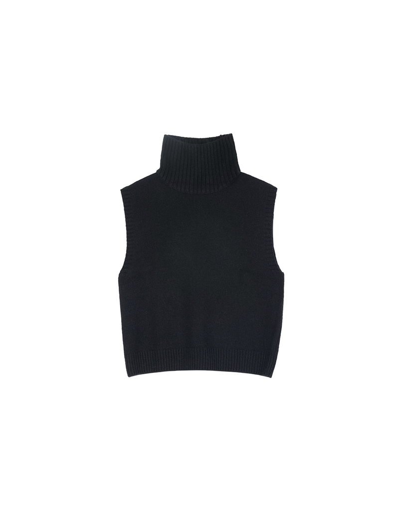 Sleeveless Turtleneck Knit