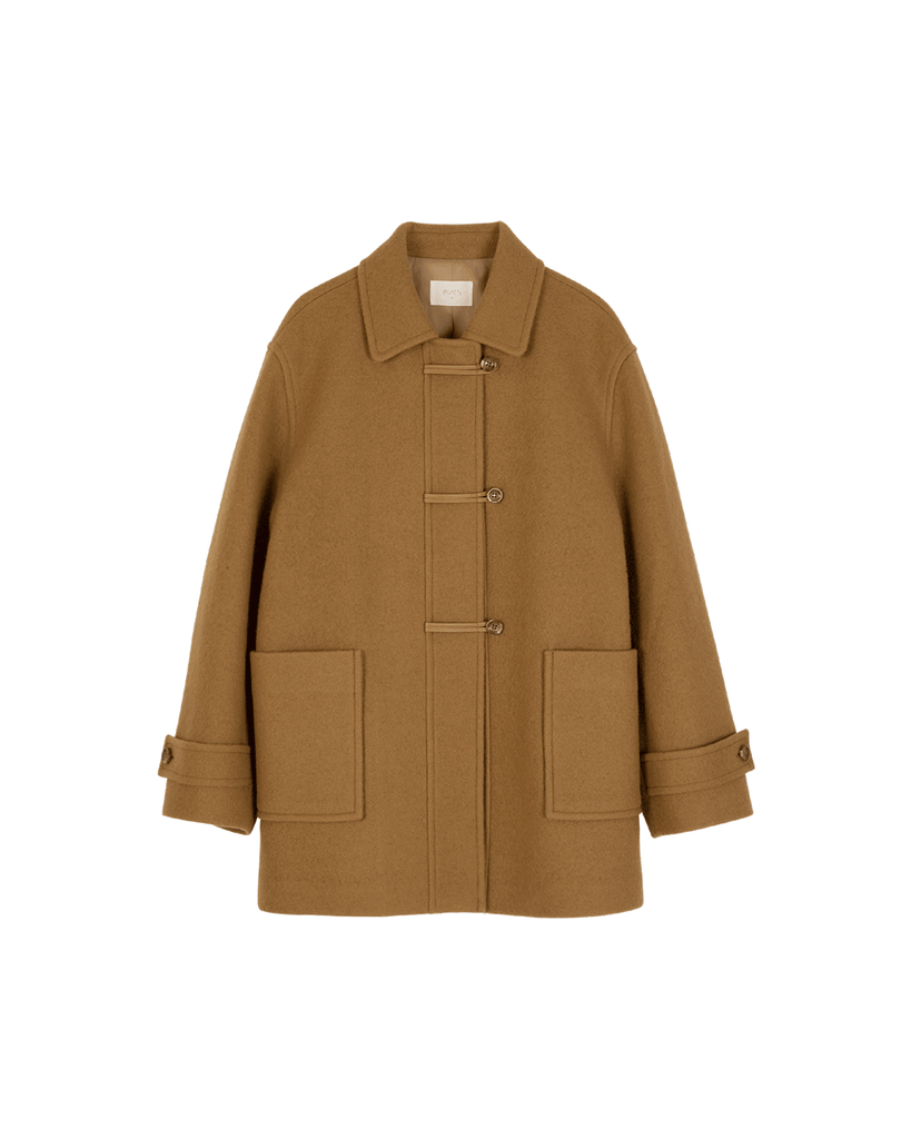 Button Detail Half Coat