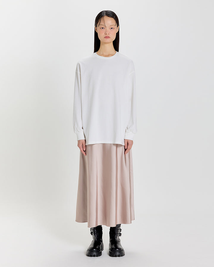 Flowing Satin Skirt