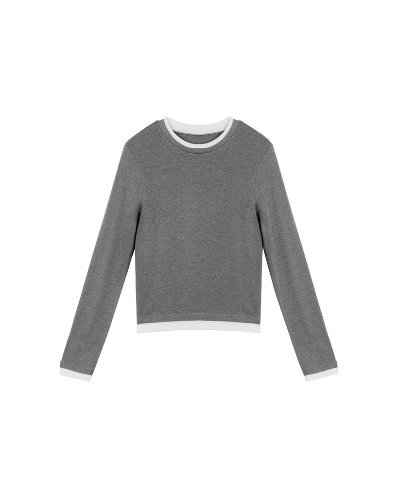 Two-Tone Layered Tee