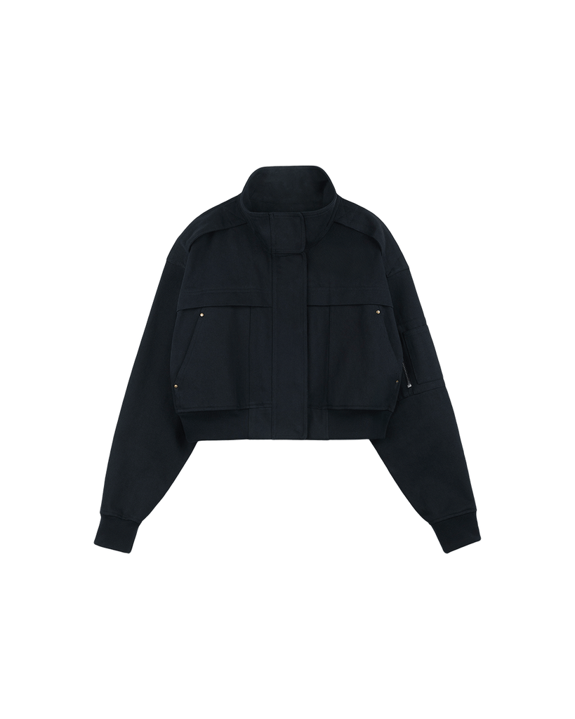 Cropped Aviator Jacket