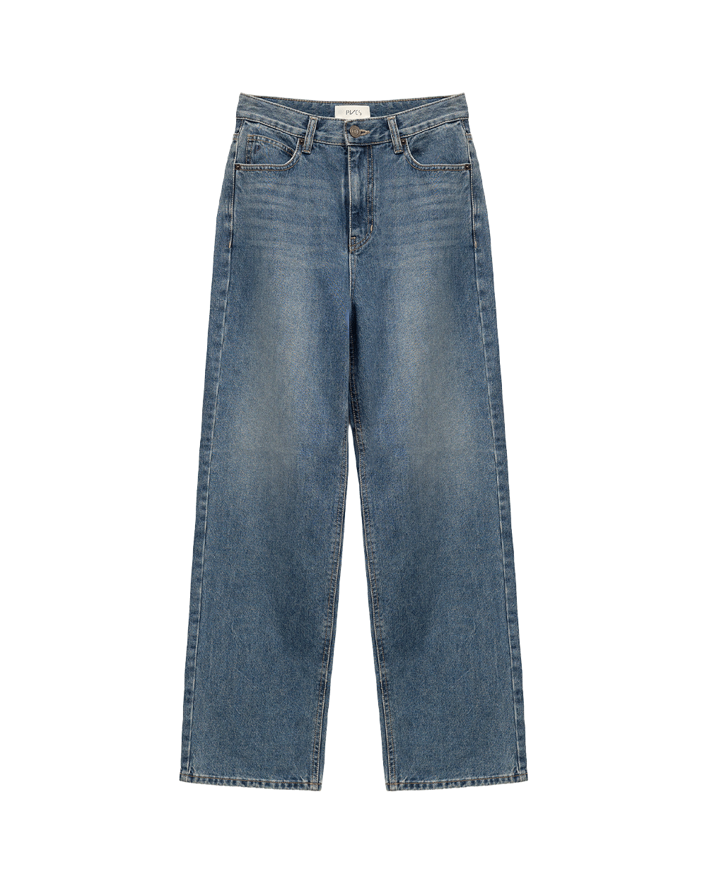 Washed Straight Jeans