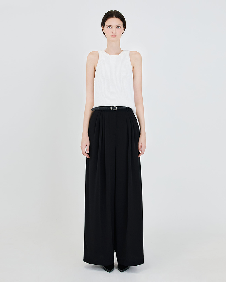 Pleated Wide Pants