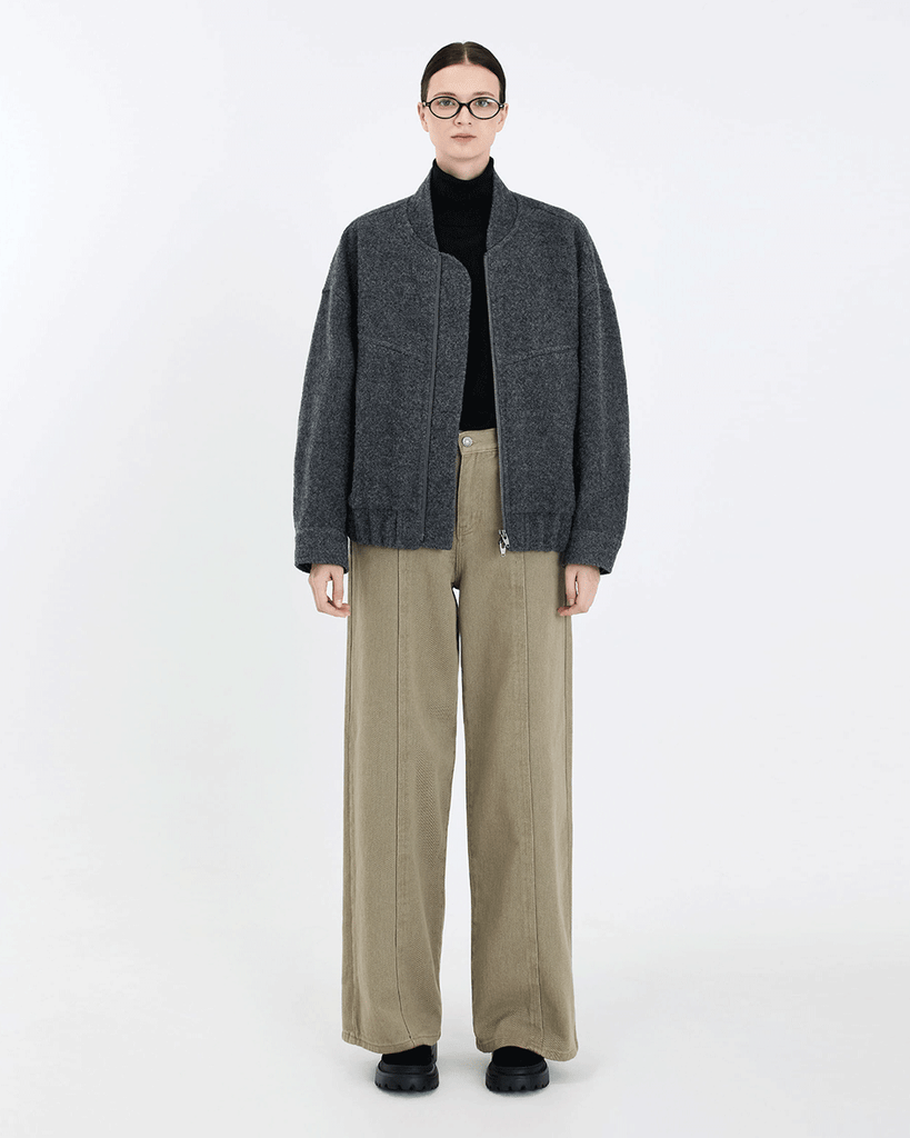 Tweed Bomber Jacket