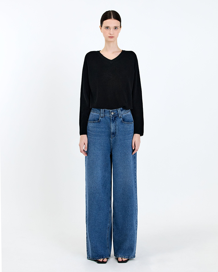 Witty V-Neck Knit Top