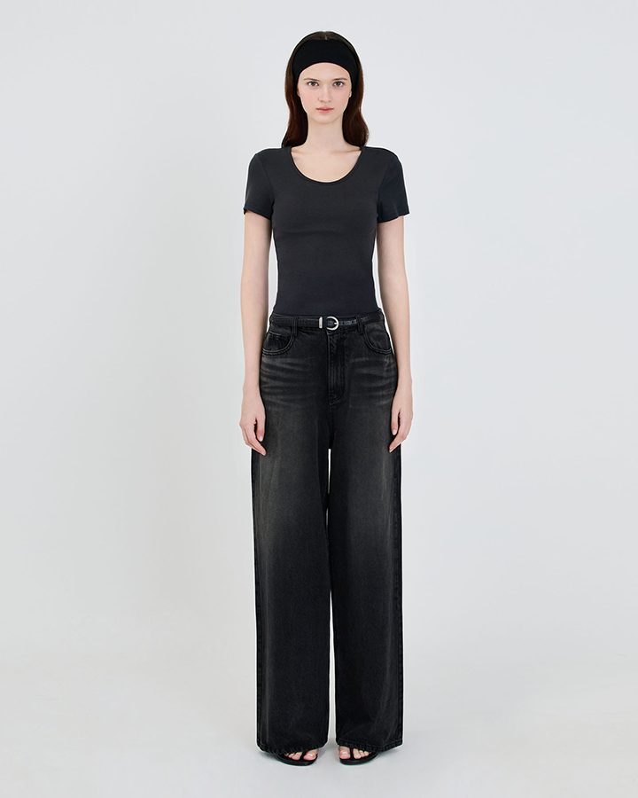 Padded U-Neck Tee