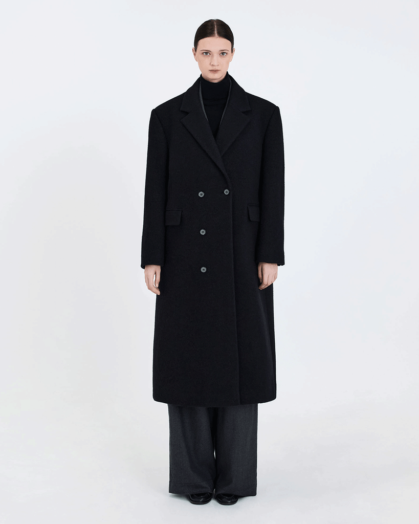 Oversized Double-Breasted Coat